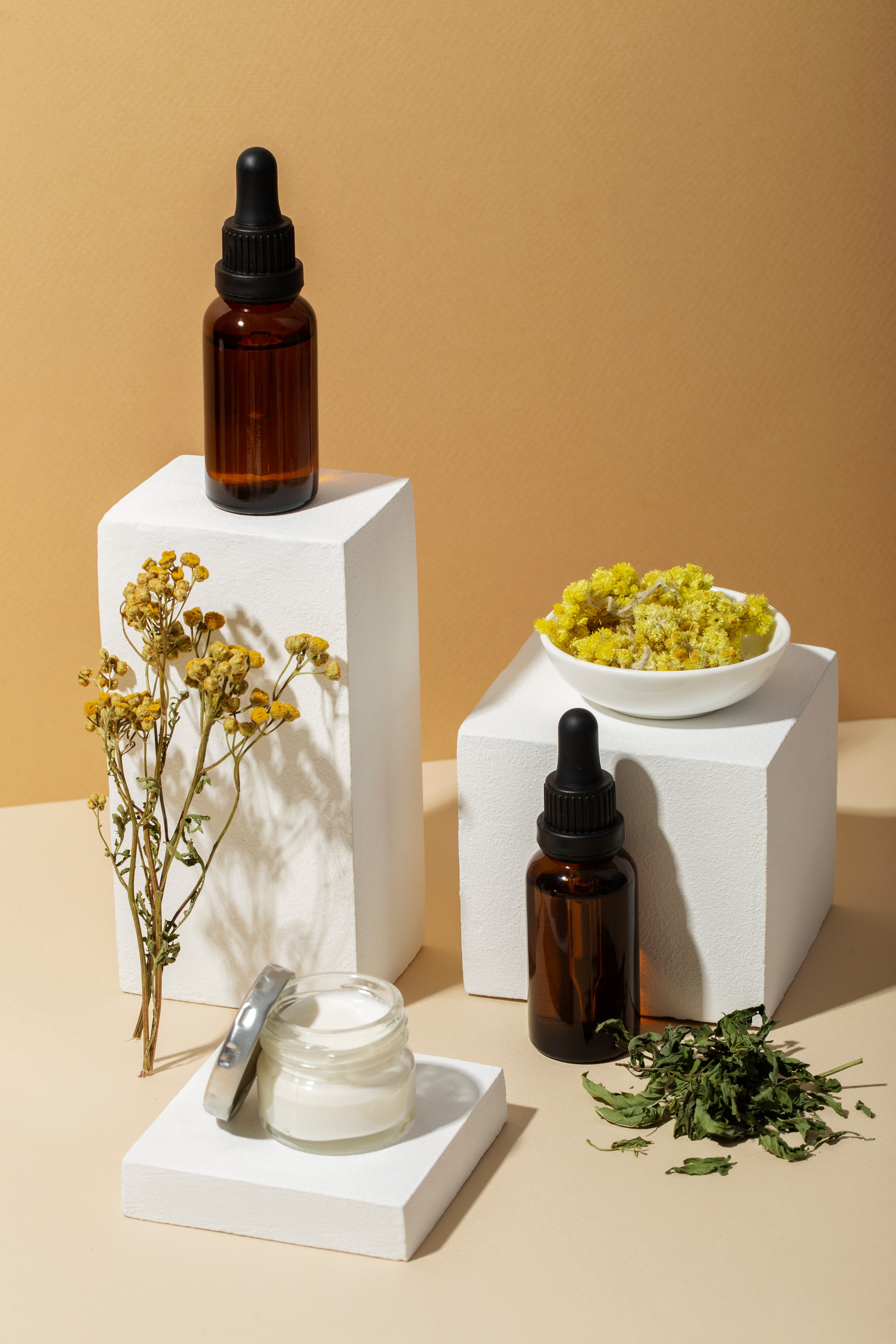 Natural skincare products with herbal ingredients